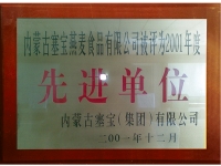 2001年度先進(jìn)單位